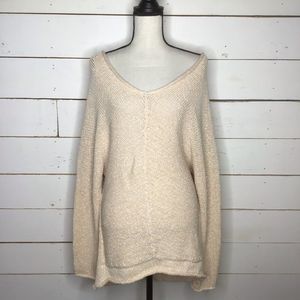 New Free People Bright Lights Sweater V Neck